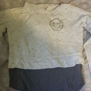 White and Gray Hoddie